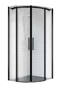 Душевое ограждение 900x900х1950мм, 2 раздвижных двери, 2 неподвижных секции, (стекло прозрачн.8мм, фурн.цв.хром), Acqua ZZ BelBagno ACQUA ACQUA-R-2-90-C-Cr