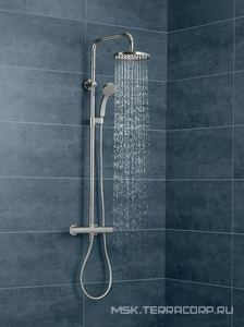 Верхний душ круглый 20см  E21760-CP с антиизвестковым покрытием, хром ZZ Jacob Delafon July E21760-CP