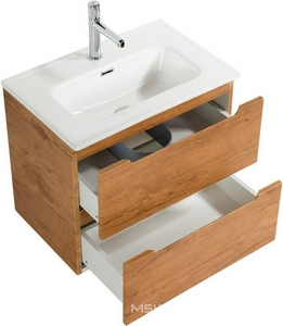 База под раковину подвесная с 2 выдвиж ящиками, 61х39хh51,5см, (без раковины), (цв.Rovere Nature),  ZZ BelBagno Etna 39 ETNA39-600/390-2C-SO-RN-P