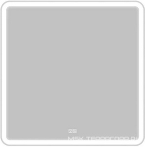 Зеркало 800x30x800мм, с встроенным по периметру светильником, сенсорным выключателем и подогревом, 12W, 220-240V, BelBagno ZZ BelBagno Универсал SPC-MAR-800-800-LED-TCH-WARM