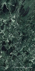 Керамогранит для пола и стены Ariostea Ultra Marmi Verde St. Denis Lucidato (Shiny) 6 mm 150x300 UM6L300638