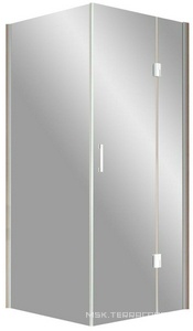 Душевое огражение AFP-fis LUX 90x90x1890 см, правая, профиль глянцевый хром, стекло прозрачное с покрытием QuickNano ZZ Vegas Glass AFP-Fis AFP-Fis LUX 90 08 01/правое