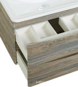 База под раковину подвесная с двумя выкатными ящиками, 800x455x525мм, без раковины, (цв.Pino Scania), Acqua ZZ BelBagno ACQUA ACQUA-800-2C-SO-PS