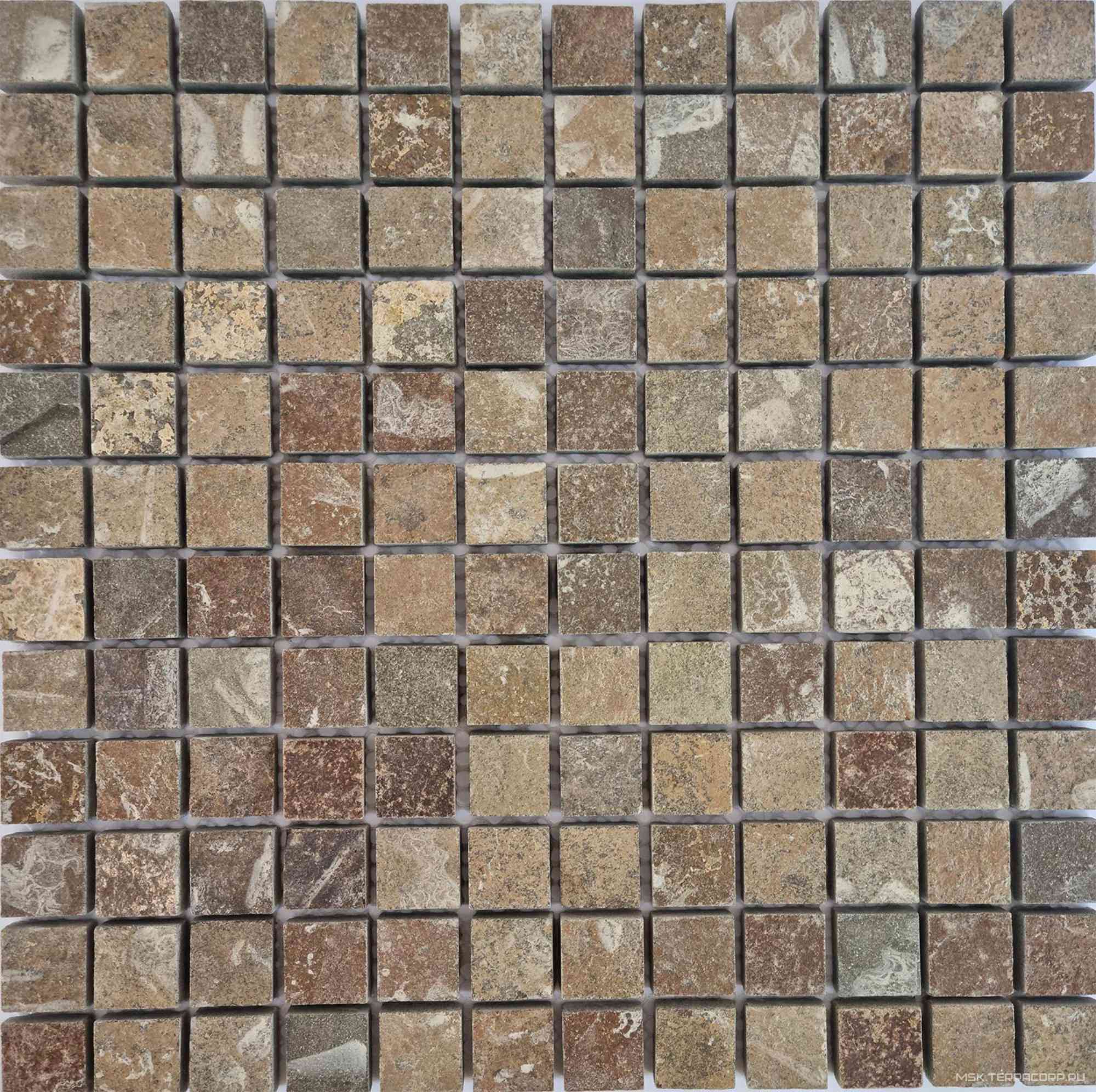 Мозаика из камня на сетке SL20-363-23 ZZ 30.5x30.5
