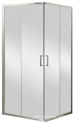 Душевой уголок 900х900хh1850мм, квадрат, (стекло матовое 5мм, фурн.цв.хром), Uno ZZ