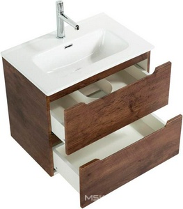 База под раковину подвесная с 2 выдвиж ящиками, 61х39хh51,5см, (без раковины), (цв.Rovere Moro),  ZZ BelBagno Etna 39 ETNA39-600/390-2C-SO-RW-P