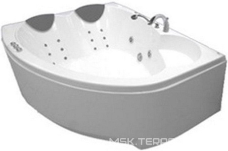Ванна 190х138см, гидромассаж, массаж спины, слив/перелив и панель в компл., (фурнитура цв. хром),  ZZ Thermolux Infinity Love INFINITY LOVE  (г/мас + спин/мас)