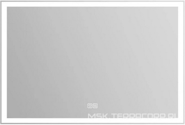 Зеркало 1100x30x800мм, с встроен.по периметру светильником, сенсорным выключателем и подогревом, 12W, 220-240V, BelBagno ZZ