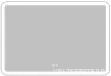 Зеркало 1000x30x800мм, с встроенным по периметру светильником, сенсорным выключателем и подогревом, 12W, 220-240V, BelBagno ZZ