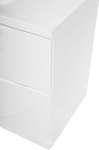 База под раковину подвесная с двумя выкатными ящиками, 1200х450х500мм, (цв.Bianco Lucido),  ZZ BelBagno Marino MARINO-H60-1200-2C-SO-BL-P