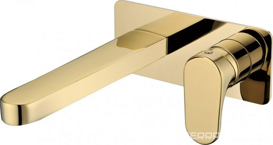 Смеситель для раковины  455-G С ВНУТРЕННЕЙ ЧАСТЬЮ, для раковины, цв.золото, ZZ Boheme Spectre 455-G