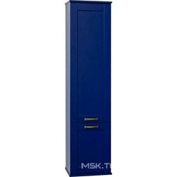 Шкаф-пенал Sanflor Ванесса L, 34.2x32.2x141 см, подвесной, индиго, цв. синий ZZ