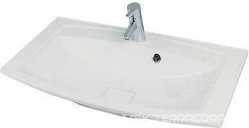 Раковина Милан М 80, белая, для тумбы Севилья ZZ