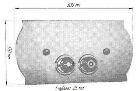 Клавиша смыва 3/6л. установка со смещением вправо 14мм, монтажной с рамой Geberit арт. 111.300.00.5, (металл цв.светлое золото), Tiffany ZZ Tiffany Универсал TW300.4gold