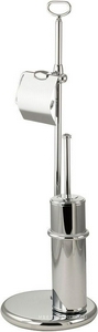 Гарнитур напольный для туалета (ёршик, держ.т/б), (цв. хром),  ZZ Migliore Mirella 17263