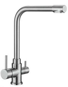 Смеситель для кухни, с встроенным краном для питьевой воды, (цв. сатин), BelBagno ZZ BelBagno Универсал BB-LAM15-IN