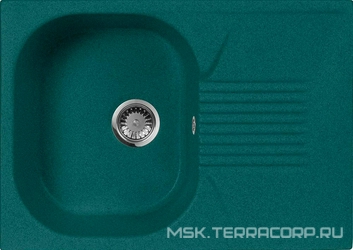 Мойка кухонная AquaGranitEx M-70 зеленый| 49x69x20