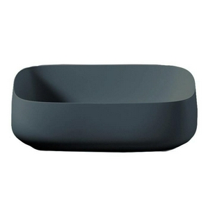 Раковина накладная на столешницу, прямоугольная 56х41хh15,5см, без отв.д/смесит., без перелива, (цв. grey olive),  ZZ ArtСeram Cognac Quadro COL009 15; 00