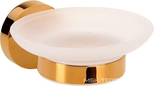 Мыльница настенная, (стекло мат./ золото глянц.),  ZZ Bemeta Brilo 161108042