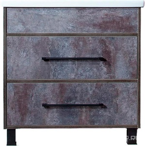 Тумба подвесная Бриклаер  80, БЕЗ раковины "Фостер"-70, цвет цемент ZZ Бриклаер Чили 4627125415234 / к.т.441231