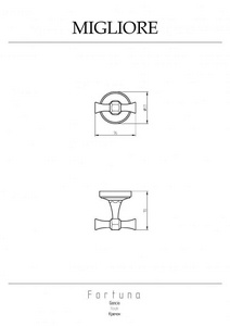 Крючок (цв.бронза),  ZZ Migliore Fortuna 27707