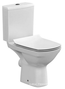 Унитаз-компакт , безободковый, крышка микролифт  ZZ Cersanit CARINA S-KO-CAR011-3/5-COn-S-DL-w / KO-CAR011-3/5-COn-S-DL