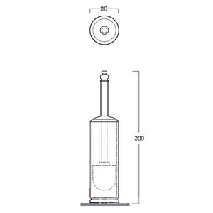 Ёрш напольный (цв. золото)  ZZ Simas Victoria 260208 oro