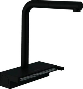 Смеситель для кухни, 250, с вытяжным душем, 2jet, (цв.матовый черный),  ZZ Hansgrohe Aquno Select M81 73836670