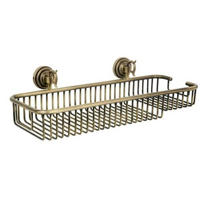 Полка для губки(металл), 45x17.5x13 см, цв. брашированная бронза, ZZ Boheme Medici 10618