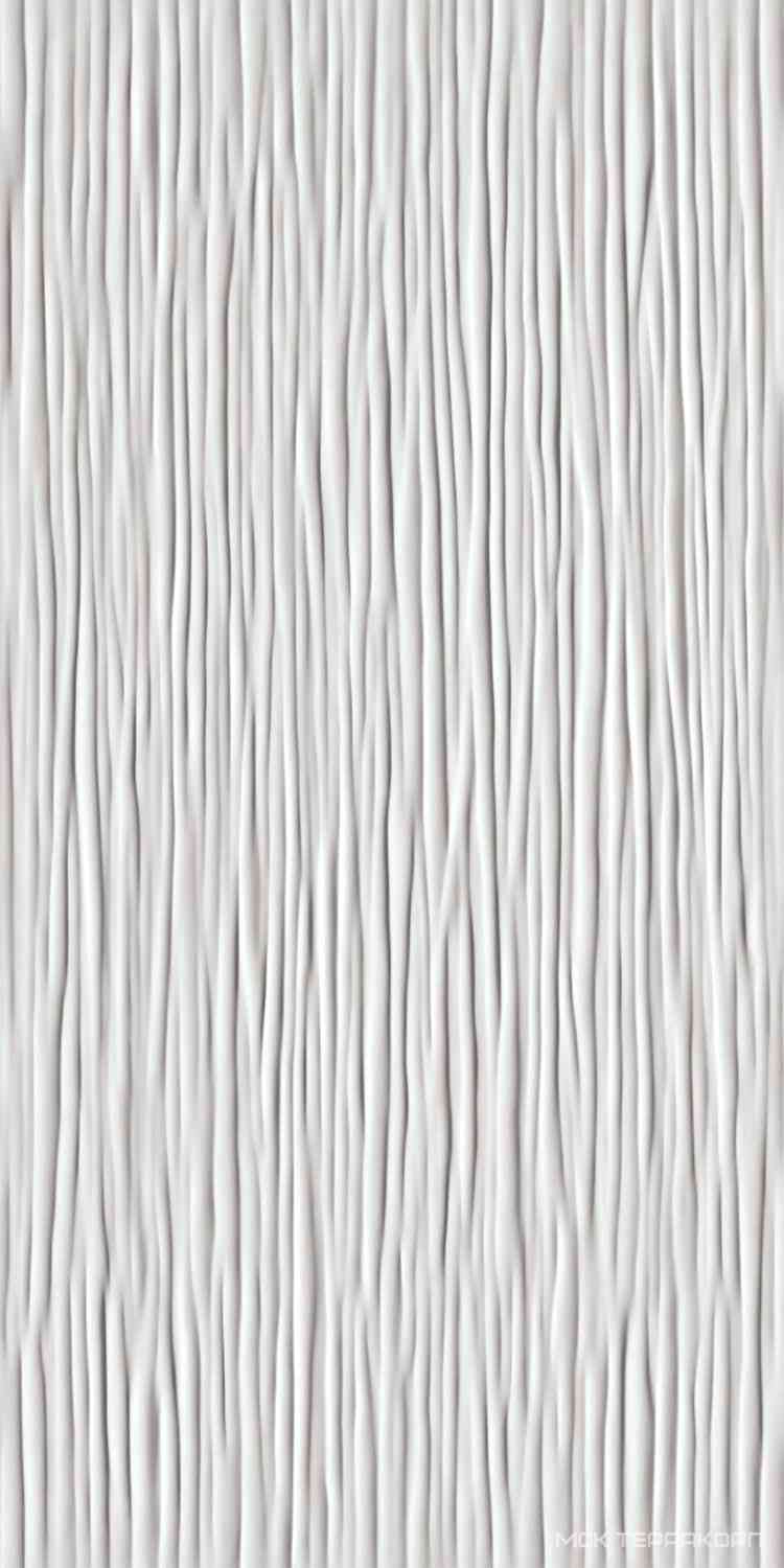 3D Wave White Glossy 40x80 ZZ