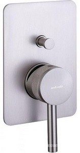 Смеситель для душа, встраиваемый в стену, с переключателем, (цв.браш.никель),  Allen Brau Priority 5.31011-BN