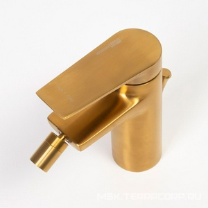 Смеситель для биде Wasserkraft  5506, донный клапан в компл.,  матовое золото, ZZ Wasserkraft Aisch 5506