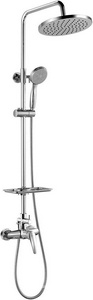 Смеситель для душа Lemark  LM0460C, с регулируемой высотой штанги, аксессуары в компл (БЕЗ излива для ванны), цв. хром, ZZ Lemark Linara LM0460C