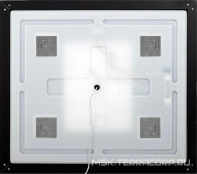 Зеркало в алюминиевой раме 985x40x685мм, со встроенным светильником, сенсорным выключателем и подогревом, (рама цв.черный), BelBagno ZZ BelBagno Kraft SPC-KRAFT-985-685-TCH-WARM-NERO