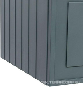 Тумба под раковину, с 1 выкатным ящиком, 776x469хh350мм, без раковины/столешницы, БЕЗ РУЧКИ, (цв.серый матовый),  ZZ La Fenice Cubo FNC-01-CUB-G-80