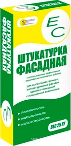 ЕС штукатурка  фасадная , 25кг ZZ ( под заказ кратно поддонам) Екатеринодарские смеси  ЕС/25