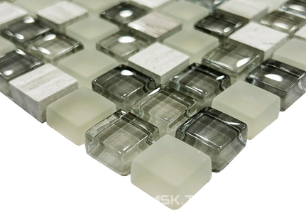 Мозаика Спектр-М Микс стекло Мозаика из стекла на сетке SK10-190 ZZ 30x30