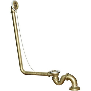 Слив-перелив для отдельностоящих ванн, Wirquin цв. бронза, ZZ Эстет Универсал ФР-00000818