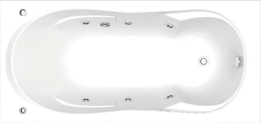 Акриловая ванна Bas Ахин 170 см с г/м| 170x80x46