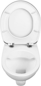 Подвесной унитаз безободковый, сиденье дюропласт с микролифтом, цв. белый Monterey Eco Plus 7855N003-7147