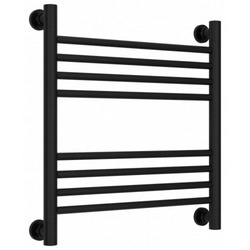 Полотенцесушитель "Богема+" 500*500 мм + прямая перекладина, подключ. 3/4, комплектующие в комплекте, цв.черный матовый ZZ