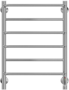 Полотенцесушитель электрический "" 500х650/П6 мм, ,поворотный терморегулятор, установочный набор в комплекте, цв.хром ZZ Terminus Евромикс 4670078531278