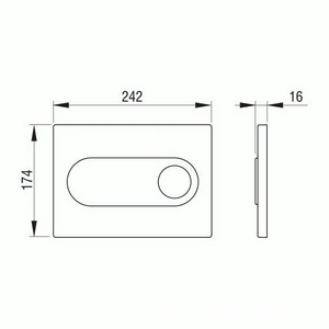 Комплект для установки подвесного унитаза, (застенный модуль, крепёж, панель 2-го смыва пластик Onyx, цв.БЕЛЫЙ), Pestan  ZZ Pestan Fluenta SET40006356OW