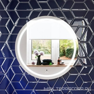 Зеркало  с контурной LED-подсветкой, ИК- сенсором, круглое, 80 см AMPM X-Joy M85AMOX0801WG