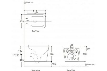 Унитаз подвесной безободковый, сидение с микролифтом в компл Rimless Tavr 2.0 W LX-1907, белый, ZZ Aquanet tavr 00243545