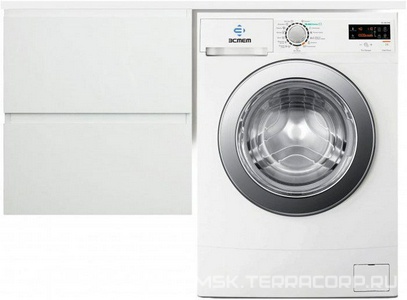 Тумба подвесная  1200*482 см, левосторон, подвесная 2 ящика, цв. белый, раковина в компл., КРОНШТЕЙН д/раковины выписывается отдельно, ZZ Эстет Dallas Luxe ФР-00001928