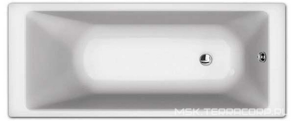 Ванна акриловая Sense 170*70 см, прямоугольная, (БЕЗ каркаса, слива-перелива и панели), белая XX