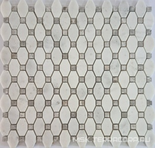 Мозаика Спектр-М Натуральный камень Мозаика из камня на сетке М20-352-Р ZZ 30.5x34.2