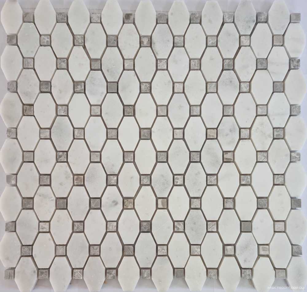 Мозаика из камня на сетке М20-352-Р ZZ 30.5x34.2