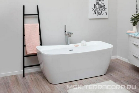 Ванна 1700x800хh580мм, отдельностоящая. интегрированный слив-перелив, д/к цв.хром в компл., (акрил цв.белый),  2 ZZ Allen Brau Infinity 2.21002.20